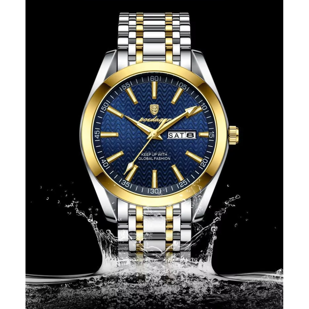 Luxury Fashion Business Wristwatches Stainless Steel Strap
