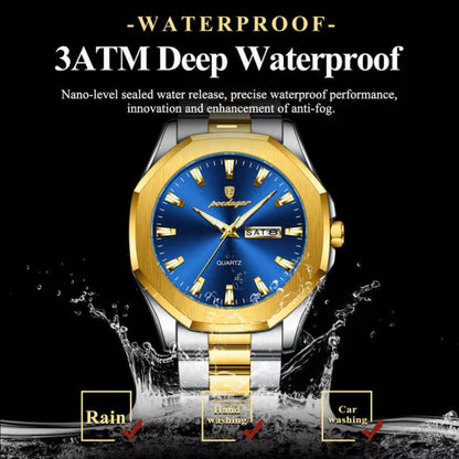 Luminous Original Stainless Steel Sport Waterproof Quartz Watches